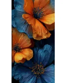 Чохол для Infinix з картинкою «Яскрава синьо-помаранчева флора» Чохол для Infinix з картинкою «Яскрава синьо-помаранчева флора»