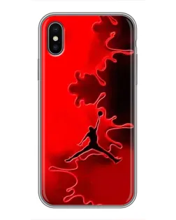 Чехол для iPhone X с картинкой «Jordan Red Smoke»