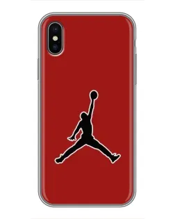 Чехол для iPhone X с картинкой «Jordan Red Back»