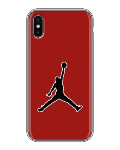 Чехол для iPhone X с картинкой «Jordan Red Back» Чехол для iPhone X с картинкой «Jordan Red Back»