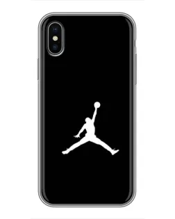 Чехол для iPhone X с картинкой «Jordan Silhouette»