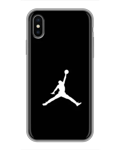 Чехол для iPhone X с картинкой «Jordan Silhouette» Чехол для iPhone X с картинкой «Jordan Silhouette»