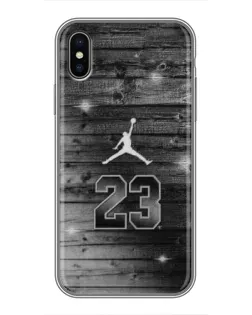 Чехол для iPhone X с картинкой «Jordan Carbon 23»