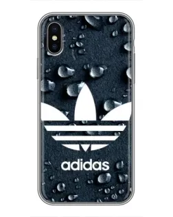 Чехол для iPhone X с картинкой «Adidas Trefoil Blue» Чехол для iPhone X с картинкой «Adidas Trefoil Blue»