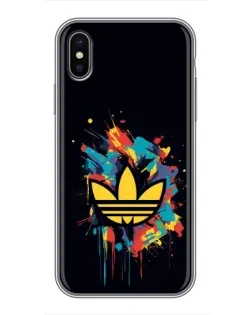 Чехол для iPhone X с картинкой «Adidas Splash» Чехол для iPhone X с картинкой «Adidas Splash»