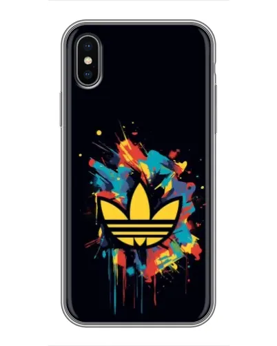 Чехол для iPhone X с картинкой «Adidas Splash» Чехол для iPhone X с картинкой «Adidas Splash»