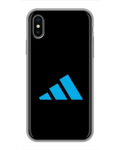 Чехол для iPhone X с картинкой «Adidas Cyan Logo» Чехол для iPhone X с картинкой «Adidas Cyan Logo»