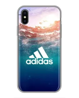 Чехол для iPhone X с картинкой «Океанская глубина адидас»