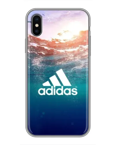 Чехол для iPhone X с картинкой «Океанская глубина адидас» Чехол для iPhone X с картинкой «Океанская глубина адидас»