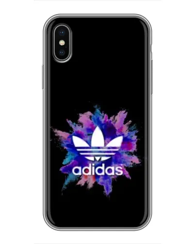 Чехол для iPhone X с картинкой «Взрыв красок Adidas» Чехол для iPhone X с картинкой «Взрыв красок Adidas»