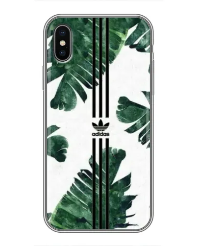 Чехол для iPhone X с картинкой «Пальмовые листья адидас» Чехол для iPhone X с картинкой «Пальмовые листья адидас»