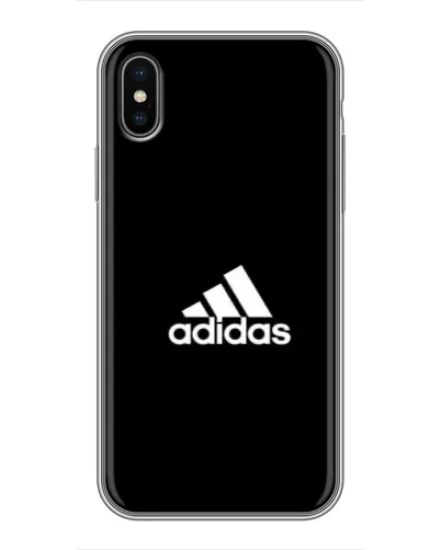 Чехол для iPhone X с картинкой «Черная классика Adidas» Чехол для iPhone X с картинкой «Черная классика Adidas»