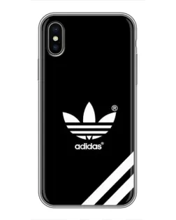 Чехол для iPhone X с картинкой «Adidas с диагональными полосами»