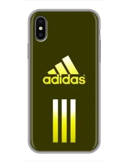 Чехол для iPhone X с картинкой «Оливковый градиент Adidas»