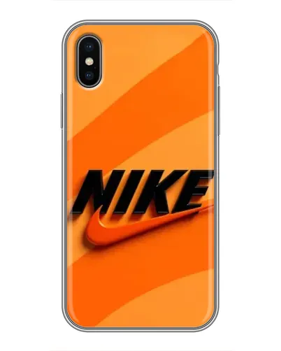 Чехол для iPhone X с картинкой «Оранжевый драйв Nike» Чехол для iPhone X с картинкой «Оранжевый драйв Nike»