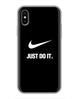 Чехол для iPhone X с картинкой «Классический принт Nike»