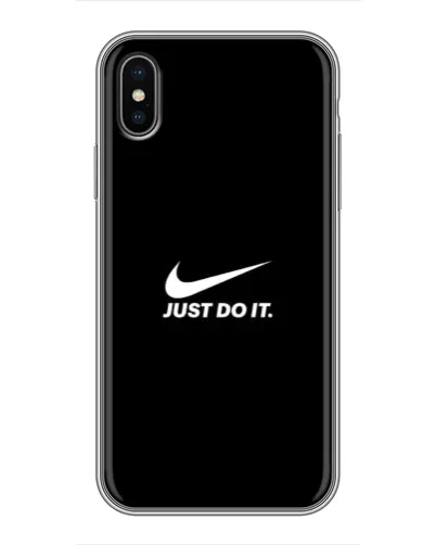 Чехол для iPhone X с картинкой «Минимализм от Nike» Чехол для iPhone X с картинкой «Минимализм от Nike»