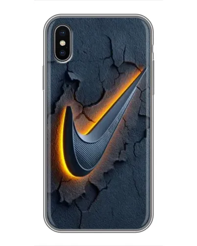 Чехол для iPhone X с картинкой «Объемный логотип Найк» Чехол для iPhone X с картинкой «Объемный логотип Найк»