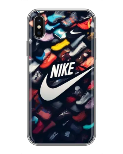 Чехол для iPhone X с картинкой «Коллекция кроссовок Nike» Чехол для iPhone X с картинкой «Коллекция кроссовок Nike»