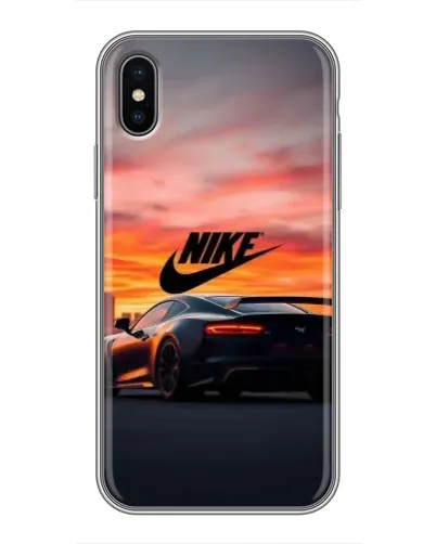 Чехол для iPhone X с картинкой «Nike и суперкар» Чехол для iPhone X с картинкой «Nike и суперкар»