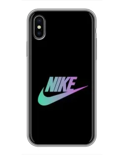 Чехол для iPhone X с картинкой «Nike — городская ночь»