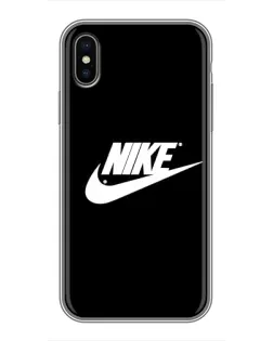 Чохол для iPhone X з картинкою «Мазки фарби Nike»