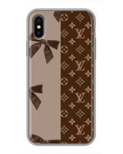 Чехол для iPhone X с картинкой «Louis Vuitton — банты»