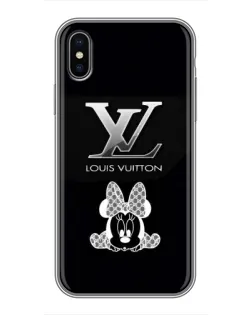 Чехол для iPhone X с картинкой «LV и Минни Маус»