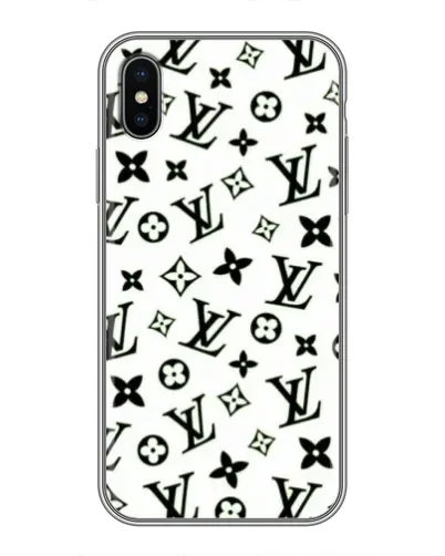Чехол для iPhone X с картинкой «Монохромный хаос LV» Чехол для iPhone X с картинкой «Монохромный хаос LV»