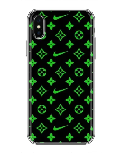 Чехол для iPhone X с картинкой «Неоновый принт LV» Чехол для iPhone X с картинкой «Неоновый принт LV»