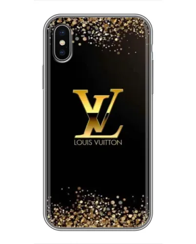 Чехол для iPhone X с картинкой «LV — золотые искры» Чехол для iPhone X с картинкой «LV — золотые искры»
