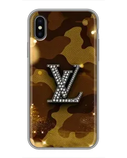 Чехол для iPhone X с картинкой «Камуфляжный Louis Vuitton»