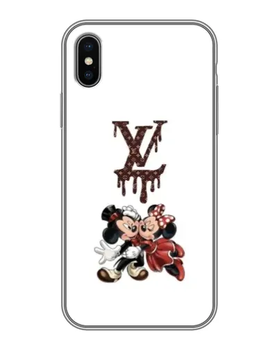 Чехол для iPhone X с картинкой «LV и Микки Маус» Чехол для iPhone X с картинкой «LV и Микки Маус»