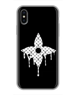 Чехол для iPhone X с картинкой «Цветочная монограмма»
