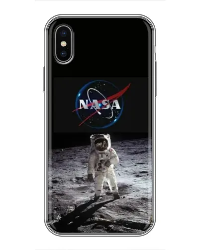 Чехол для iPhone X с картинкой «Астронавт на Луне» Чехол для iPhone X с картинкой «Астронавт на Луне»