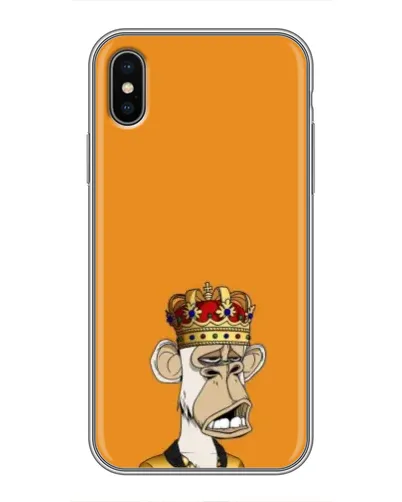 Чехол для iPhone X с картинкой «Золотая обезьяна Bored Ape» Чехол для iPhone X с картинкой «Золотая обезьяна Bored Ape»