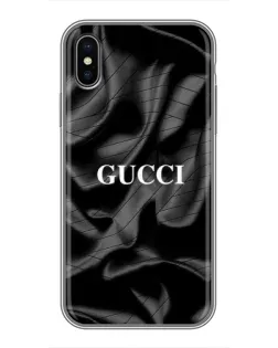 Чохол для iPhone X з картинкою «Gucci — шовкові хвилі»