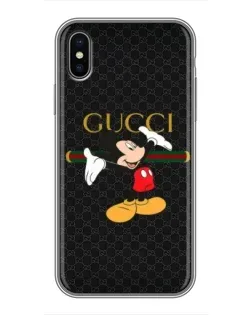 Чехол для iPhone X с картинкой «Микки Маус Gucci»