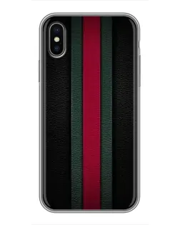 Чехол для iPhone X с картинкой «Gucci — неоновая линия»