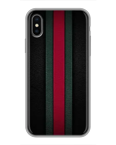 Чехол для iPhone X с картинкой «Gucci — неоновая линия»