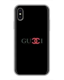 Чехол для iPhone X с картинкой «Gucci — красный градиент»