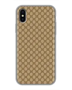 Чехол для iPhone X с картинкой «Gucci — классический беж» Чехол для iPhone X с картинкой «Gucci — классический беж»