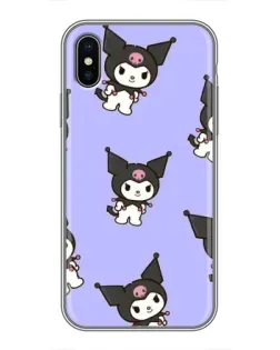 Чохол для iPhone X з картинкою «Паттерн з Kuromi»