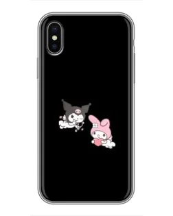 Чохол для iPhone X з картинкою «My Melody та Kuromi»