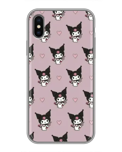 Чохол для iPhone X з картинкою «Kuromi — нічний сон»