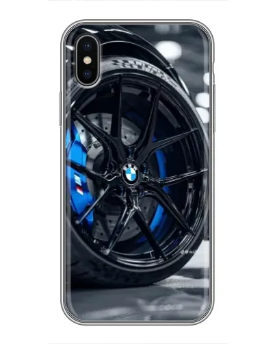 Чохол для iPhone X з картинкою «Колесо BMW зблизька»