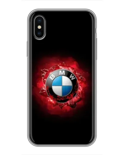 Чохол для iPhone X з картинкою «Логотип BMW — спалах»