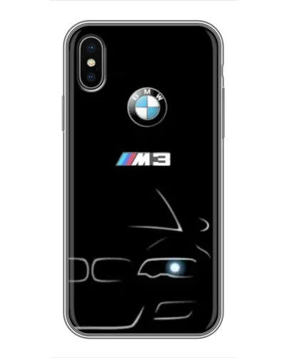Чохол для iPhone X з картинкою «Мінімалістичний принт BMW M3»