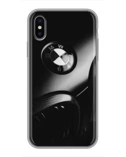 Чохол для iPhone X з картинкою «Емблема BMW — макро»