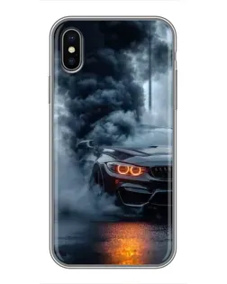 Чохол для iPhone X з картинкою «BMW M-Power — абстракція»